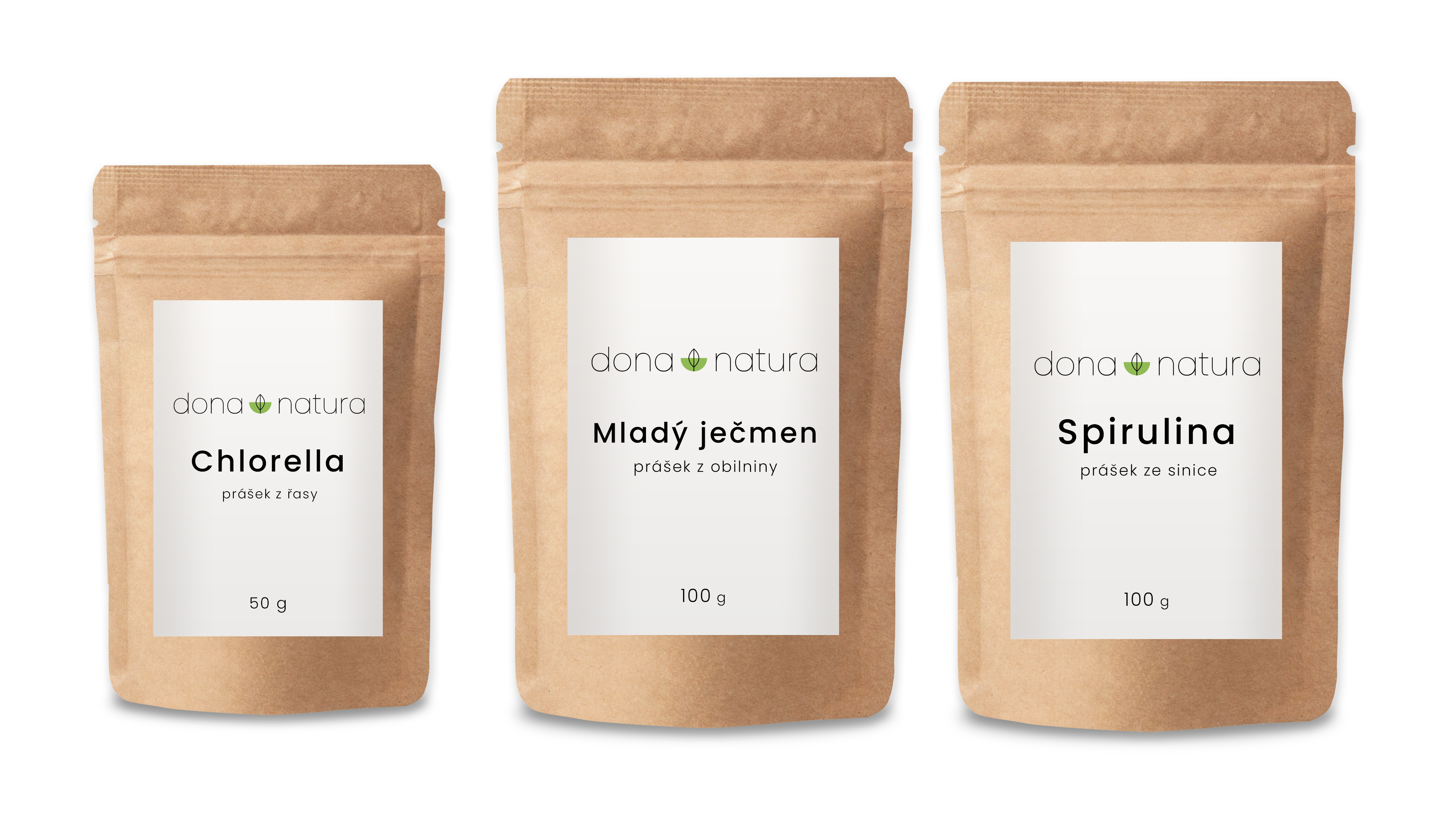 Chlorella, Spirulina a Mladý ječmen - Výhodný balíček